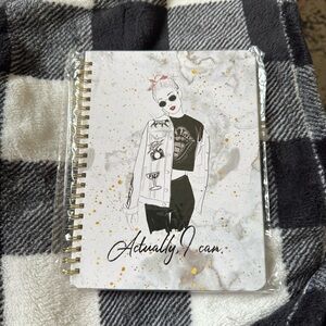 Stylish Spiral Notebook with Fashion Illustration